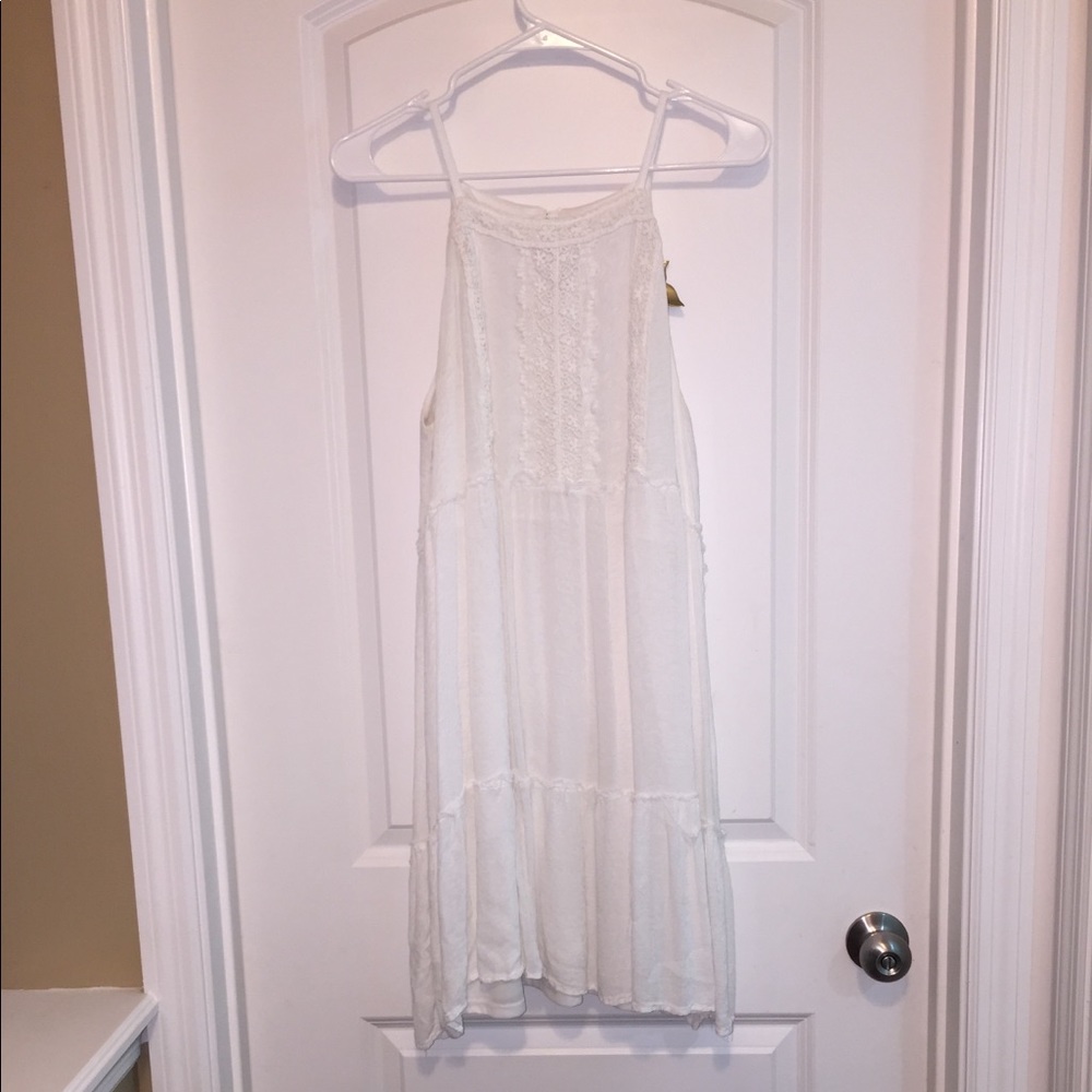 White flowy dress